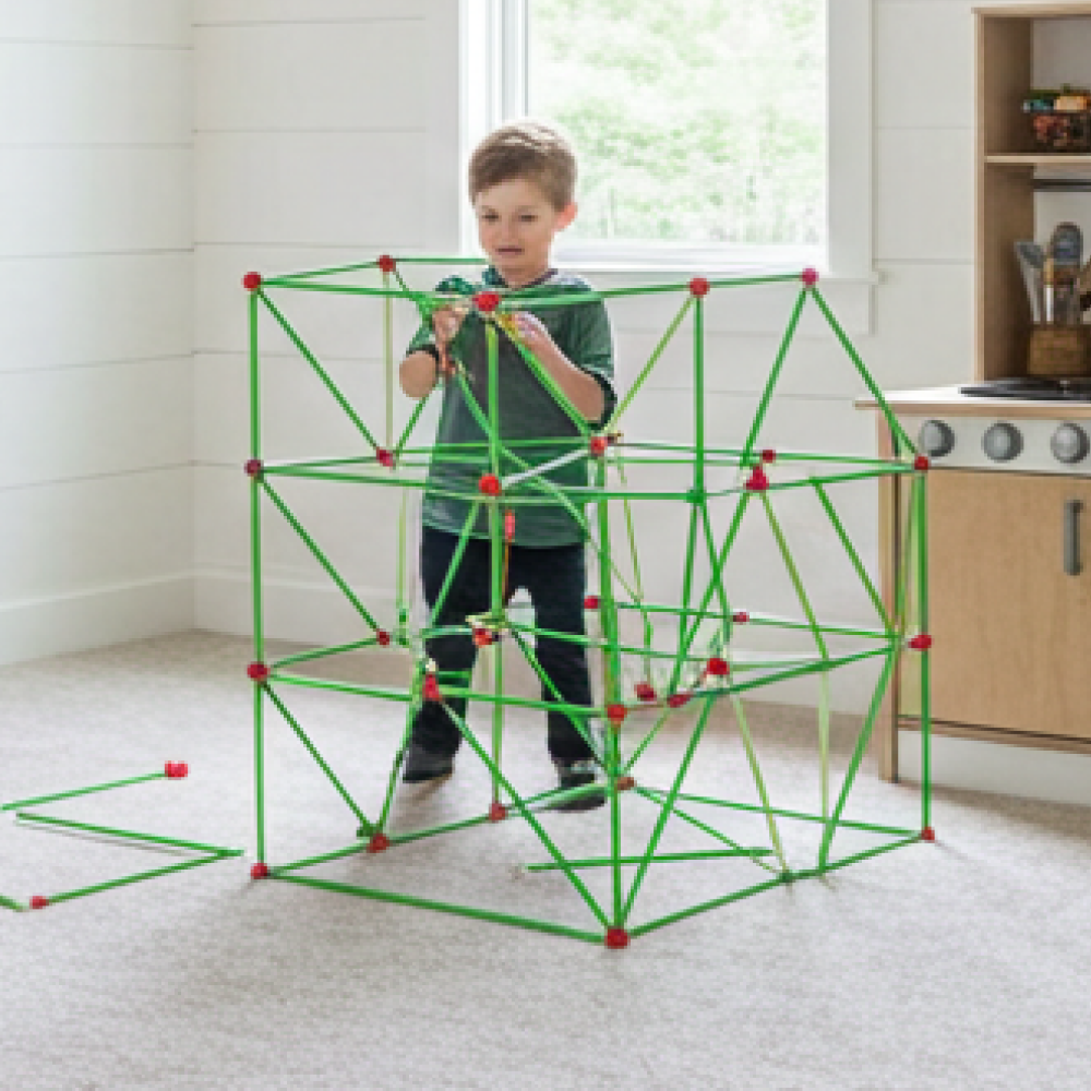 Fort Building Kit - Glow in the Dark - 128 pcs