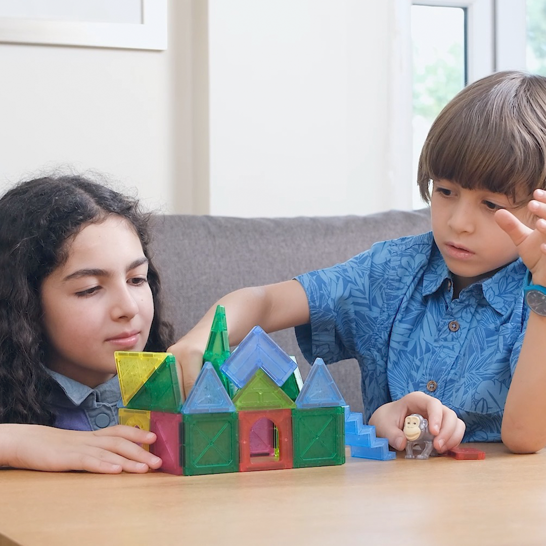 Magnetic Tiles Building Blocks - Safari Animals (36 pcs)